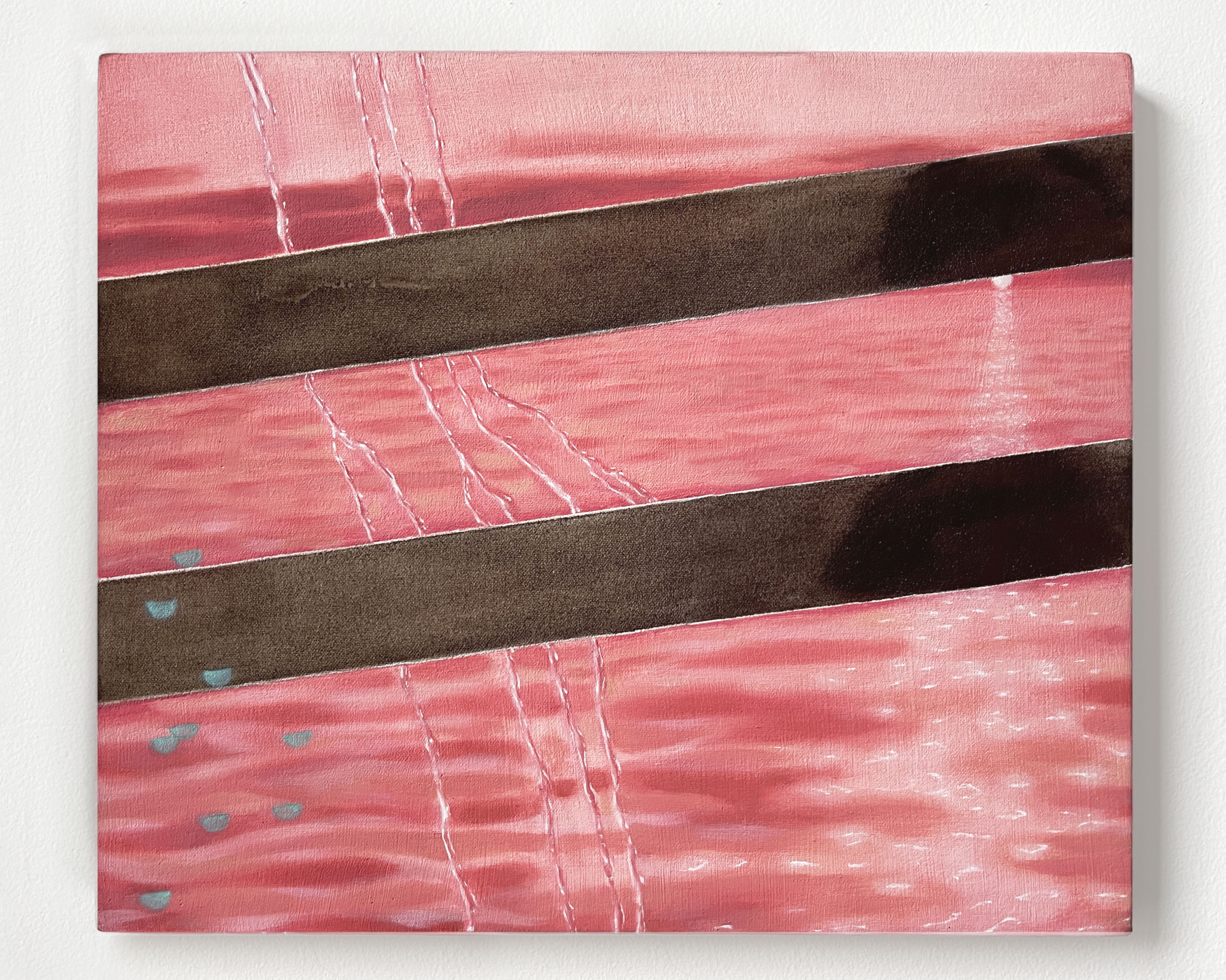 Holding It Inside, 11x13 <br>oil on canvas, 2024
<br>